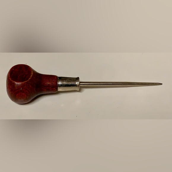Vintage Stanley Wooden Handled Scratch Awl 69-122 6 1/16" Blade - Picture 8 of 11
